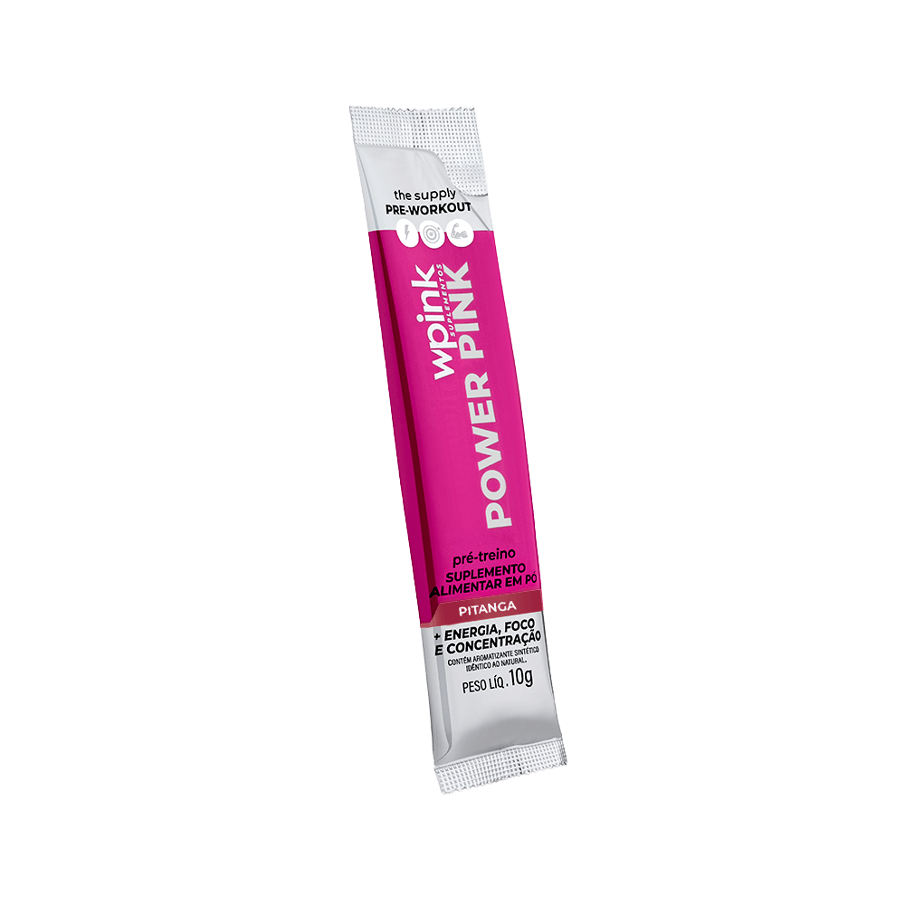 power pink de pitanga - pré-treino - 300g - wp