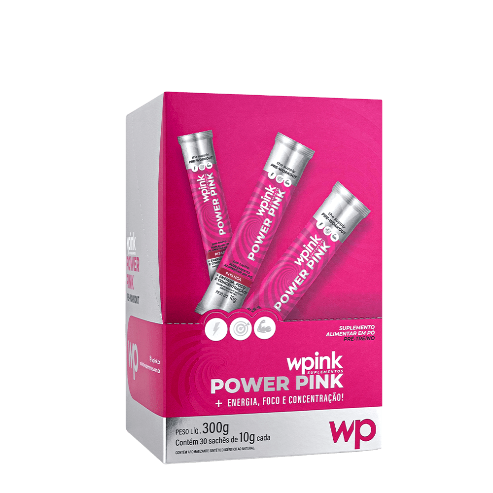 power pink de pitanga - pré-treino - 300g - wp